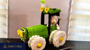 How to Make a Tractor Diaper Cake